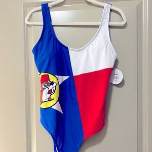 Bucee's Red white and blue one piece swimsuit